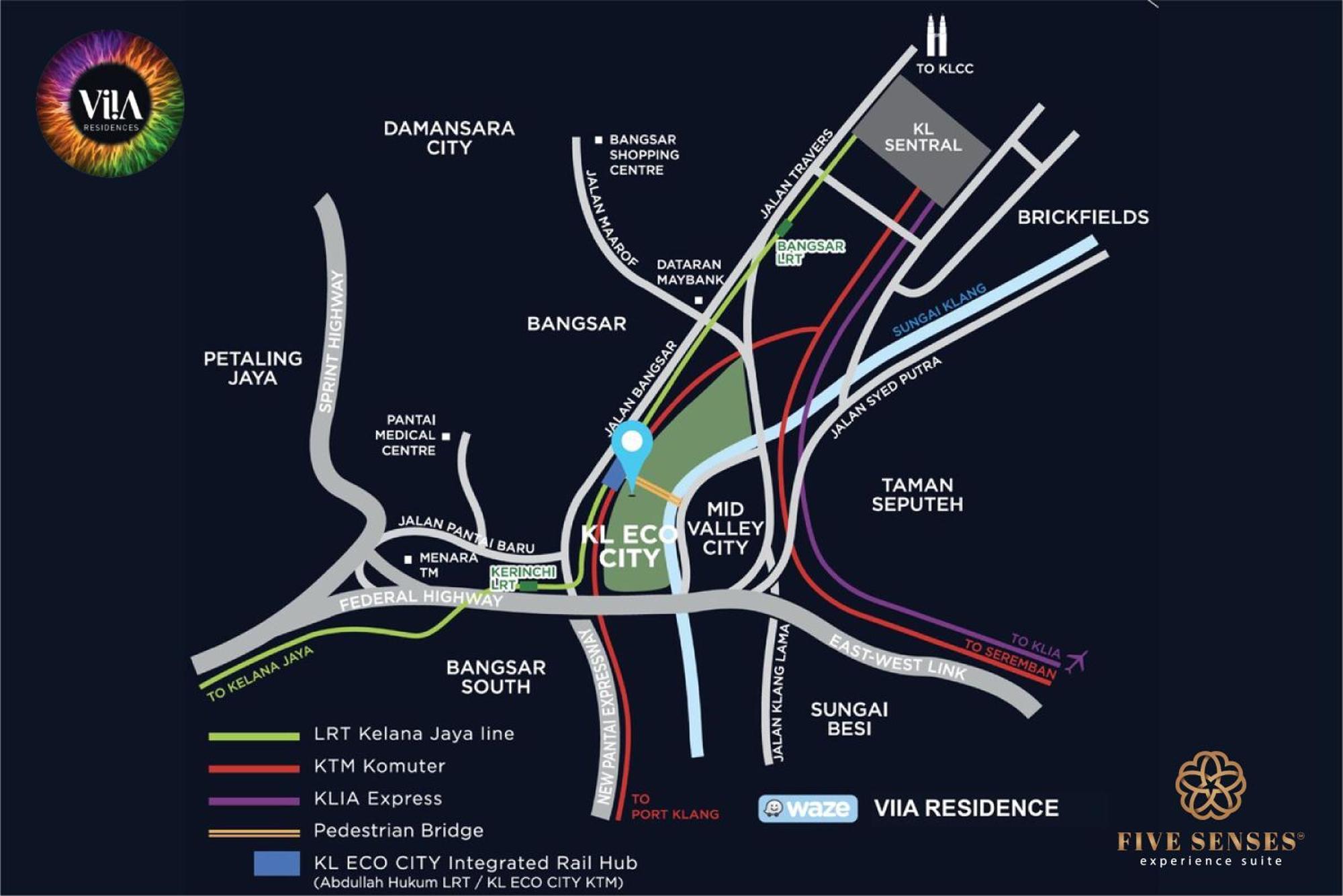 Viia Residence, Mid Valley Kl Kuala Lumpur Esterno foto
